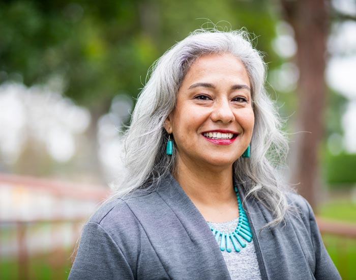 smiling senior woman
