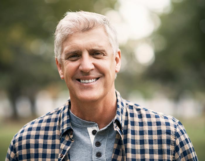 smiling middle aged man